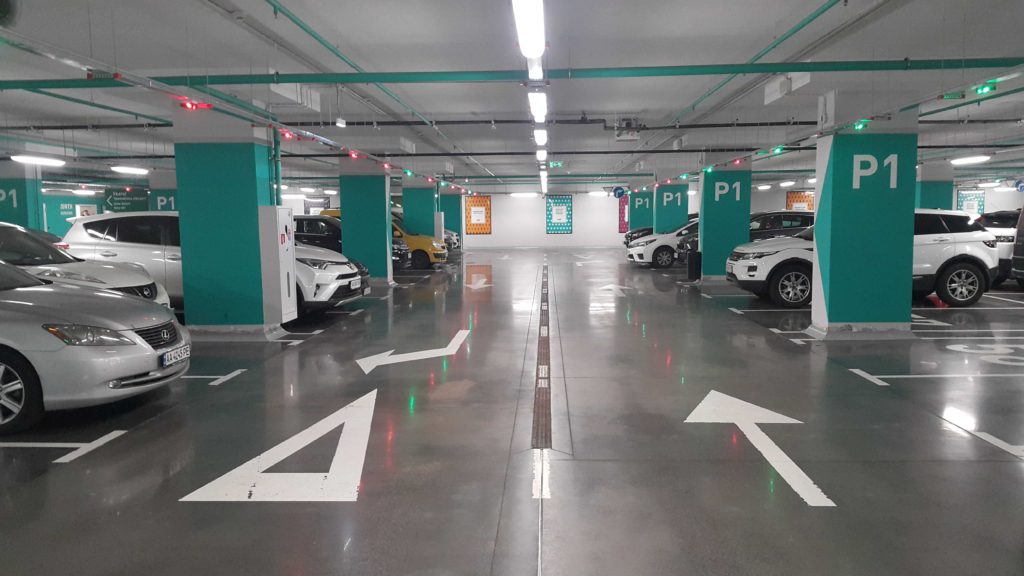 промышленные бетонные полы для паркинга